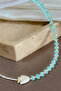 Faceted Cut Bead Necklace - Detailed with Murano Fish Figure - 2