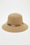 Women's Trendy Straw Camel Hat |   Bell Model Corded Holiday Product