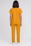 Women's V-Neck Bat Sleeve Turquoise, Mustard, Orange, Brick, Bitter Green Cotton Linda Scrubs Set - 5