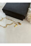 Steel Chain Evil Eye Bead Sea Shell Charm Necklace - 4