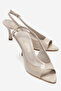 Women's Pointed Toe Open Medium Size 8 cm Heeled Shoes Nicola - 4