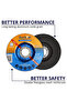 Fast Grinding Wheel-4.5" Aluminum Oxide Grinding Disc for Metal & Stainless Steel - 4