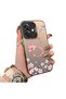 Oppo A3X 4g Compatible Silicone Edge Hard Back Case Couple Phone Case with Letter S Pattern