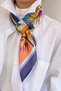 Bandana Leaves Pattern Navy Blue - 2