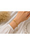 Gold Color Knot Figured Thin Chain Women's Bracelet – Adjustable Steel Bracelet