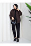 Rubber Detailed Front Patched Hijab Jacket Rc3137