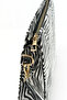 Sasha Zebra Patterned Faux Leather Clutch Women's Portfolio Handbag - 7