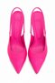 Aura Women's Transparent Open Back Pointed Toe Women's Heeled Shoes 9cm - 4