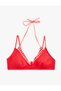 Layered Gingham Halter Neck Bikini Top