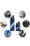 Collapsible Water Bottle for Kids, Camouflage Color Food-Grade Silicone Portable Leak-Proof Travel Water Bottle 500ml for School, Travel, Camping and Gym - 7