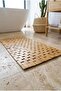 Bamboo Bath Mat 40X60 cm - Wooden Shower Front Bath Mat and Non-Slip Mat Water Resistant - 4