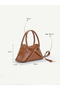 Taba Shk335 Women's Hand, Arm and Shoulder Bag with Bow Detail and Zipper and Long Strap - 8