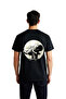 Men's Astronaut Skateboard Moon Design Printed Short Sleeve Relaxed Fit T-Shirt Comfortable Casual Modern Stylish