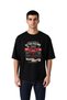 Men's Oversize T-Shirt Retro Grand Prix World Champion Printed Relaxed Fit Casual Modern Stylish Elegant
