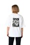 Women's Oversize Mythology Automobile Printed Short Sleeve T-Shirt Relaxed Fit Casual Wear Modern Stylish Elegant