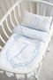 Mother's Side Duvet Cover Set (60X100) - Noble Series - Blue - Letter Z - 3
