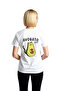 Avocado Cat Greeting Printed Women's T-Shirt