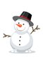 Children's T-Shirt Snowman Top Hat Carrot Nose Winter Theme Digital Printing Relaxed Fit Casual Modern - 3