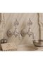 3-Piece Luxury Hammam Set 2 Pieces Satin Patterned Polished Ottoman Faucet + Chrome Hammam Bowl Brass Kurna Faucet Set - 2