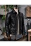 Men's Genuine Waxed Sheep Leather Jacket - 4