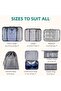 VAGREEZ Packing Cubes 7 Pieces, Grey, One Size - 3