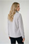 Women's Gray Comfortable Fit Full Zipper Thick Outdoor Fleece Jacket with Front Pockets - 2