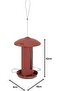 Solo Bird Feeder, Red Terra Metal - 3