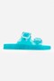 Jelly Pop Transparent Double Buckle Detail Women's Beach Slippers - 6