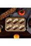 Cake mold set (2 pieces), carbon steel non-stick coating, gold. - 3