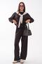 Women's Shawl Look Detailed Sweat Pants Modal Set 265193 - - 3