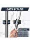 12 wall broom holders adjustable black. - 3