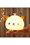 Rechargeable deer-shaped silicone night light 7 colors.