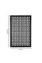 Black Anti-Slip Hollow Design Rubber Mat - 40×60 cm - 4