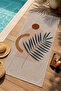 Maximalist Flamingo Tropical Patterned 70X150 Beach Towel - Digital Printed Fade-Resistant Bath Towel - 3
