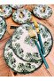 Royal Green 6-Person 18-Piece Tea and Cake Set