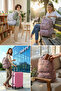 Teddy Print Cute Backpack, Superlight Weight And Washable, School, College, Traveling Backpack 46x33x22 cm - 5