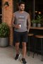 Men's Two-Piece Set 100% Cotton, Summer, Gym, Athlete, Football, Fitness, Jogging, Home Wear Anti-Sweat - 3
