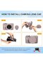 حافظة كاميرا للكاميرا الرقمية Canon Powershot G7 X Mark III، غطاء حماية من السيليكون الناعم مع غطاء قابل للطي - 4