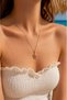Sea Turtle Pink Enamel Steel Necklace (Gold Color) - 2
