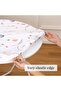 3D round stretch tablecloth, round tablecloth, stretch tablecloth, non-slip round tablecloth protector, washable, home, hotel, re... - 5