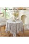 French Country Style Tablecloth - Cotton/Polyester Fabric - Not Waterproof - Slip-resistant/Durable/Dust-resistant - With Ruffles... - 3