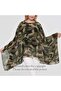 Wiiiwish Women's Loose Solid Long Batwing Sheer Chiffon Caftan Wrap Poncho Tunic Top Topper - 2