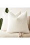 Pack of 2, 20 x 20 Inch, Decorative Textured Boucle Throw Pillow Covers Accent Solid Pill
