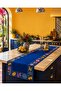 R'Eyla Sorrento Decorative Table Runner 50X150 cm Special Design Digital Printed Micro Honeycomb Runner