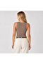 Women's Camisole Set of 3 Ribbed Halter Neck Flexible Casual Basic Blouse - 4