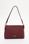 Benetton Women's Shoulder Bag Burgundy-Brown Bnt1928