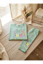 Smile Written Capri Leggings with Smiling Face Pattern Summer Girls' Set - 5