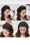 Black Color Hair Curler Crown Headband - 2
