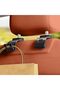 2 Pack Car Purse Hook & Headrest Hooks, Foldable 360° Rotation Backseat Car Organizers and Storage,