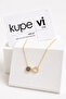 Infinity and Evil Eye Figured Zircon Stone Stainless Steel Women's Necklace - 2